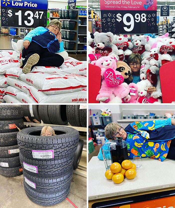 This Lady Works At Walmart, Poses With Its Products For Store's Local FB Page