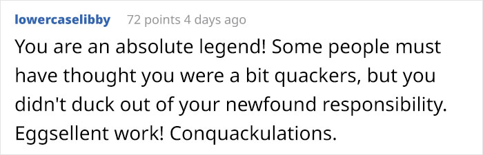 Kids Destroy Duck's Nest, Woman Saves Cracked Egg By Carrying It In Her Bra For 35 Days