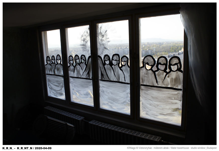 While I'm Stuck In Quarantine, I Started An Art Project On My Windows While I'm Stuck In Quarantine, I Started An Art Project On My Windows