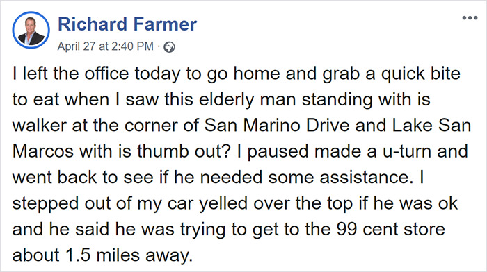 93 Y.O. Man Desperate To Keep Up The Tradition Of Sharing A Hershey's Bar With His Wife Every Night Despite Quarantine Decides To Hitchhike To The Store 93 Y.O. Man Desperate To Keep Up The Tradition Of Sharing A Hershey's Bar With His Wife Every Night Despite Quarantine Decides To Hitchhike To The Store