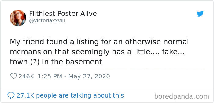 Person Finds A Listing For A House That Has A Fake City In Its Basement And You Can Only Guess Why