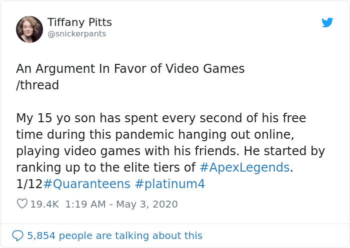 Mother Shares Why She Doesn't See Anything Bad About Her Son Spending All Of His Free Time Online During The Quarantine Mother Shares Why She Doesn't See Anything Bad About Her Son Spending All Of His Free Time Online During The Quarantine