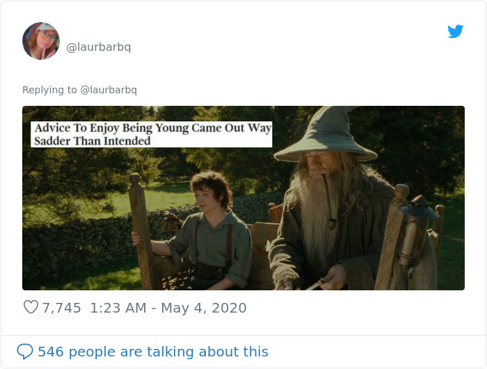 Person Matches Scenes From 'The Lord Of The Rings' To Funny Headlines From 'The Onion' And Fans Find It Hilarious Person Matches Scenes From 'The Lord Of The Rings' To Funny Headlines From 'The Onion' And Fans Find It Hilarious