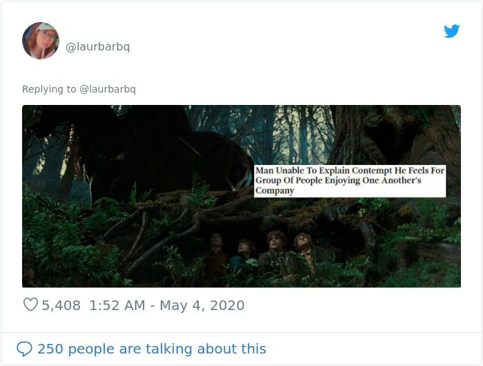 Person Matches Scenes From 'The Lord Of The Rings' To Funny Headlines From 'The Onion' And Fans Find It Hilarious Person Matches Scenes From 'The Lord Of The Rings' To Funny Headlines From 'The Onion' And Fans Find It Hilarious