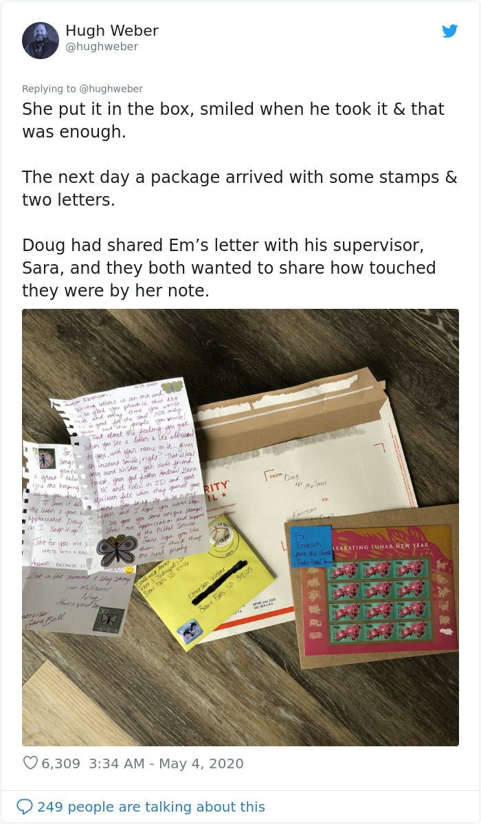11Y.O Girl Befriends Mail Carrier By Sending Letters, Teaches Everyone The Importance Of Human Connection During These Tough Times 11Y.O Girl Befriends Mail Carrier By Sending Letters, Teaches Everyone The Importance Of Human Connection During These Tough Times