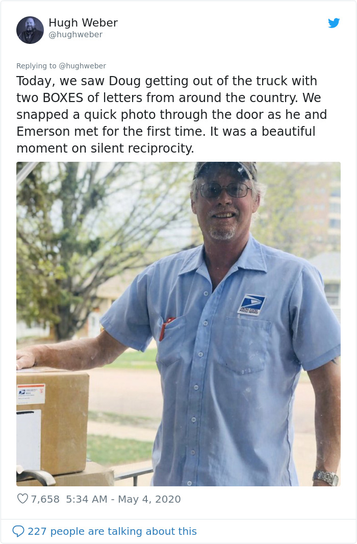 11Y.O Girl Befriends Mail Carrier By Sending Letters, Teaches Everyone The Importance Of Human Connection During These Tough Times 11Y.O Girl Befriends Mail Carrier By Sending Letters, Teaches Everyone The Importance Of Human Connection During These Tough Times