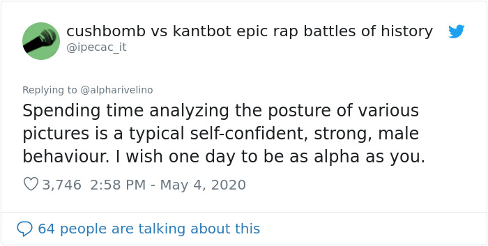 Twitter User Tells Males To Not Lean Into Their GFs Because It Makes Them Look Weak, Gets Called Out Twitter User Tells Males To Not Lean Into Their GFs Because It Makes Them Look Weak, Gets Called Out