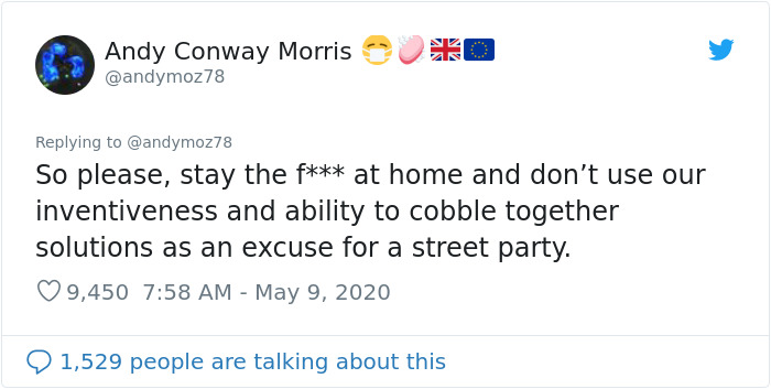 ICU Consultant Takes To Social Media To Explain The Consequences Of Lifting The Lockdown For A Street Party ICU Consultant Takes To Social Media To Explain The Consequences Of Lifting The Lockdown For A Street Party