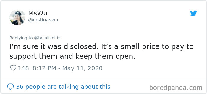 Turns Out, Some Restaurants Are Charging COVID Taxes After Re-Opening And It Boggles People