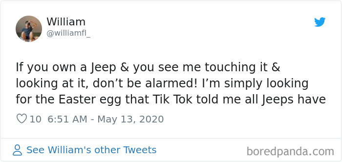 Tweet about Jeep easter egg 