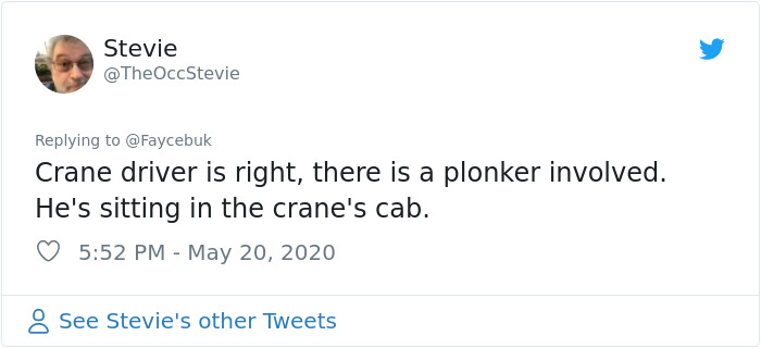 Crane Operator Annoys Sunbather By Casting A Shadow On Him Crane Operator Annoys Sunbather By Casting A Shadow On Him