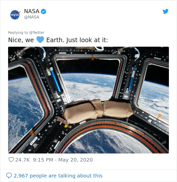 Flirty Conversation Between Twitter And NASA Is Going Viral Flirty Conversation Between Twitter And NASA Is Going Viral
