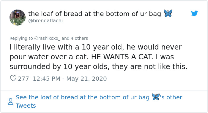 Kid Pours Water Over Woman's Cat So She Teaches Him A Lesson By Pouring A Basin Of Water On Him Kid Pours Water Over Woman's Cat So She Teaches Him A Lesson By Pouring A Basin Of Water On Him