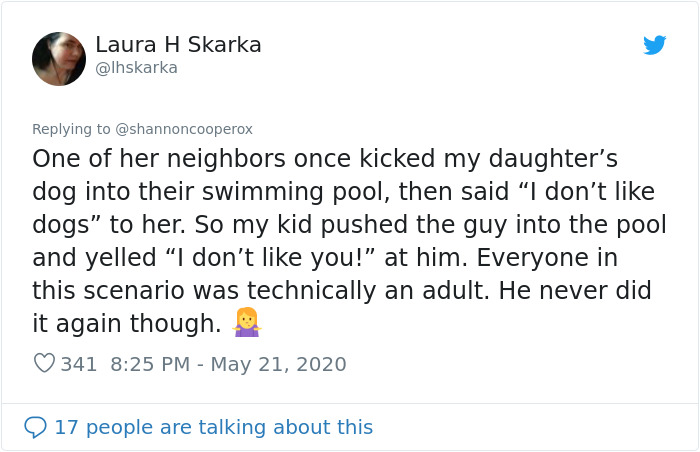 Kid Pours Water Over Woman's Cat So She Teaches Him A Lesson By Pouring A Basin Of Water On Him