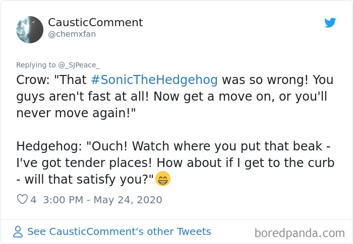 This Crow Appears To Be Helping A Hedgehog Cross The Street