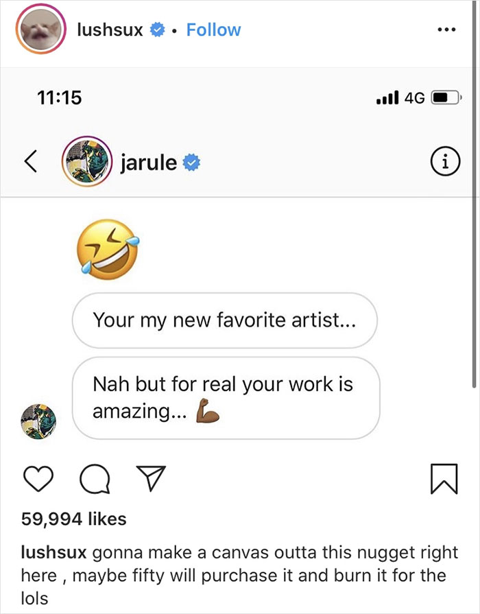 This Street Artist Can't Stop Trolling 50 Cent And The Rapper Is Getting Increasingly 'Irritated' By It