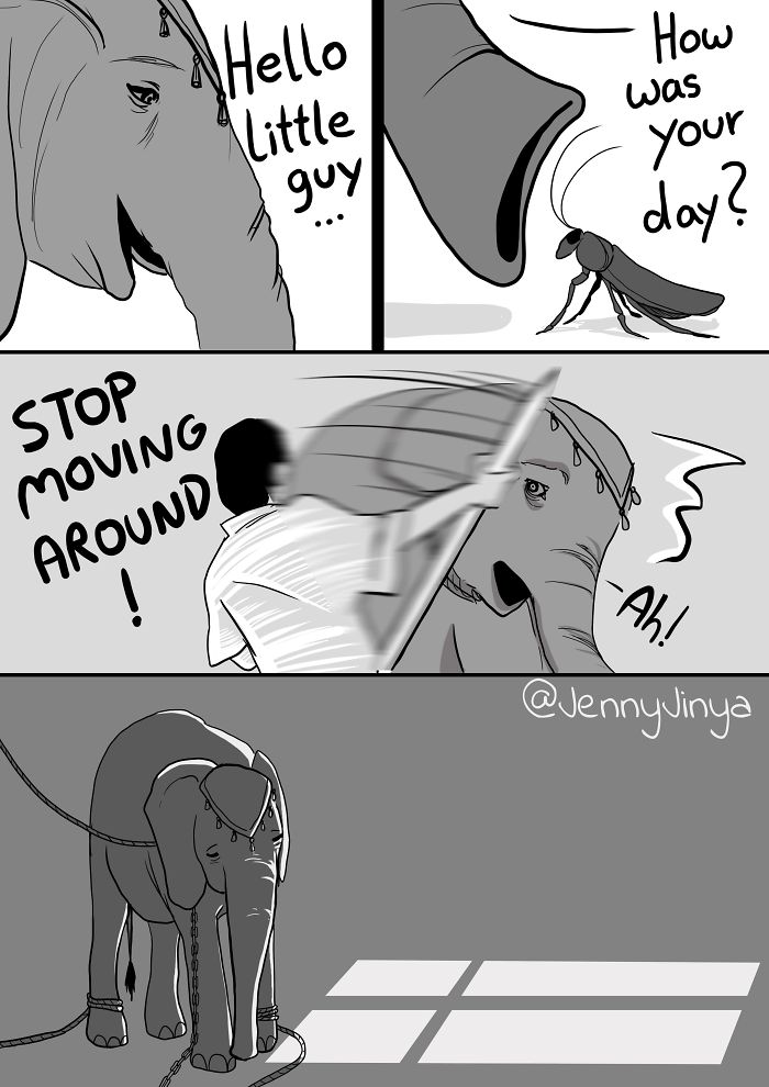 Artist Who Made People Cry With Her &lsquo;Good Boy&rsquo; And &lsquo;Black Cat&rsquo; Comics Is Back, And This Time It&rsquo;s About Elephants