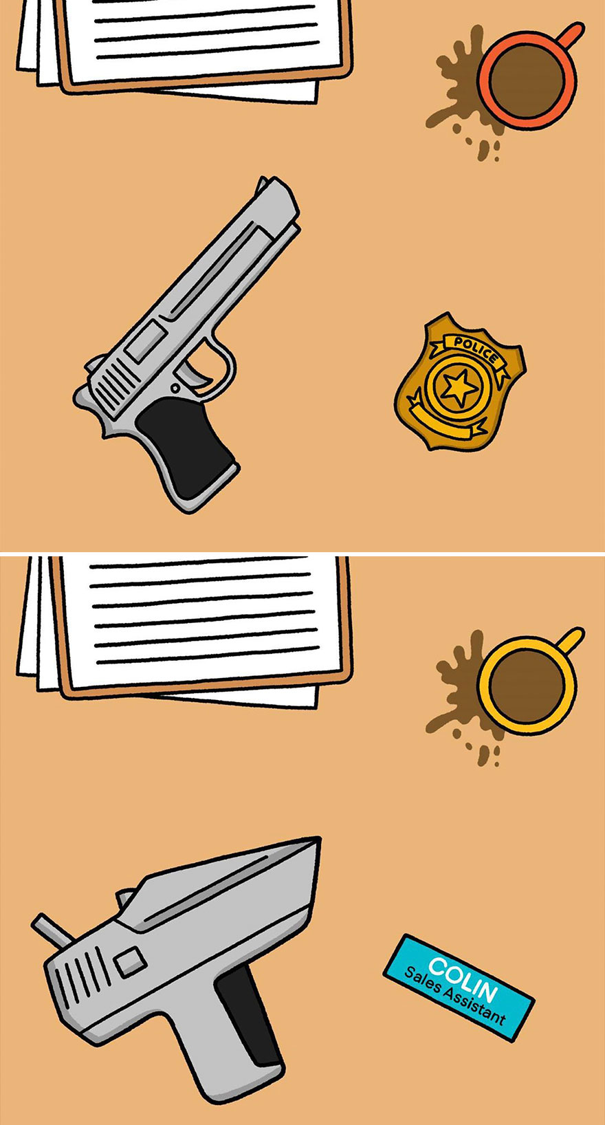 Turning In Your Badge And Gun