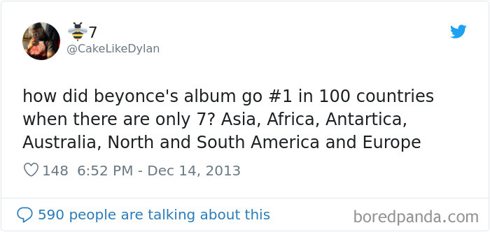 Geography Is Not His Strongest Side