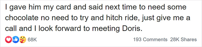 93 Y.O. Man Desperate To Keep Up The Tradition Of Sharing A Hershey's Bar With His Wife Every Night Despite Quarantine Decides To Hitchhike To The Store