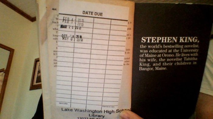 This Is The Last Page Of A Book In My School's Library. This Isn't The Only Time It Happened Either