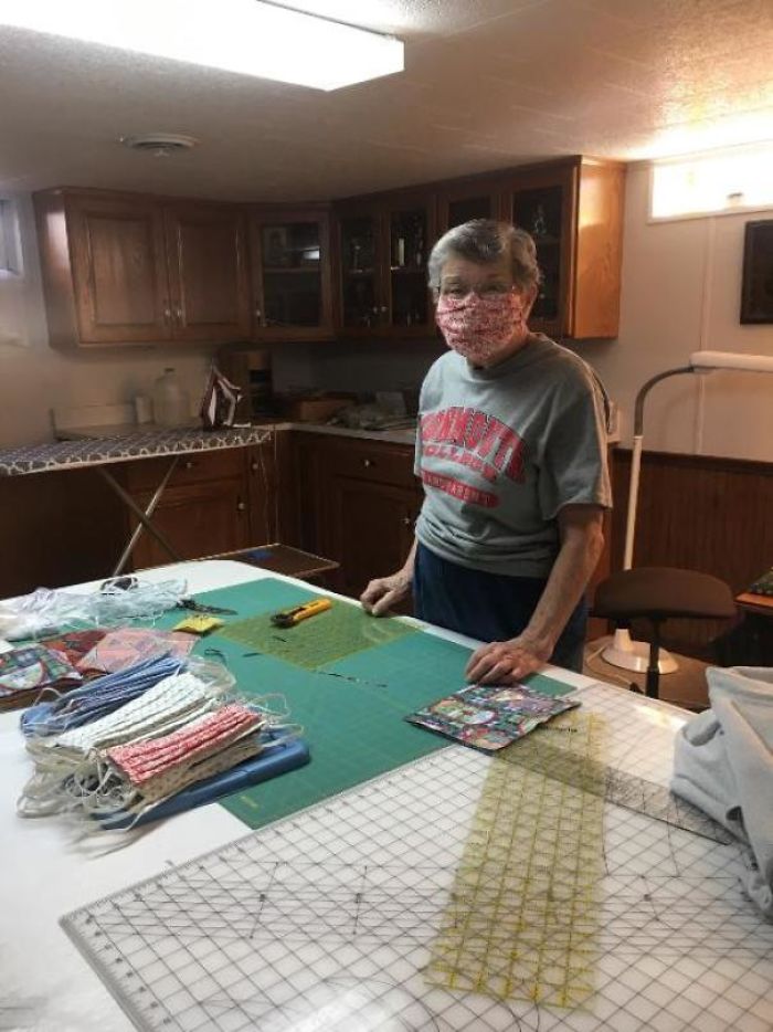 My Grandma Heard About Our Local Hospital Being Low On Masks Because Of Covid-19, So She Decided To Take Things Into Her Own Hands