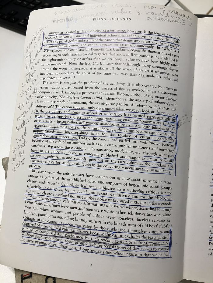 When You Borrow A Library Book And Someone Else Has Annotated All Over It In Pen
