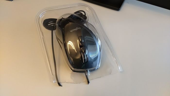 One Of My Coworkers Was Eager To Unpack Her New Mouse
