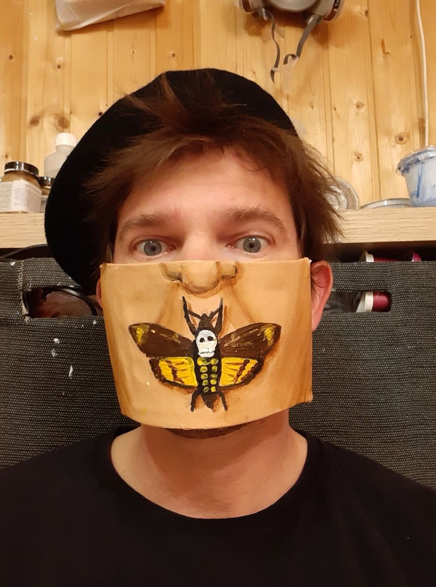 In Order Not To Let Creativity Die, The Artist Makes Fun Masks During Quarantine