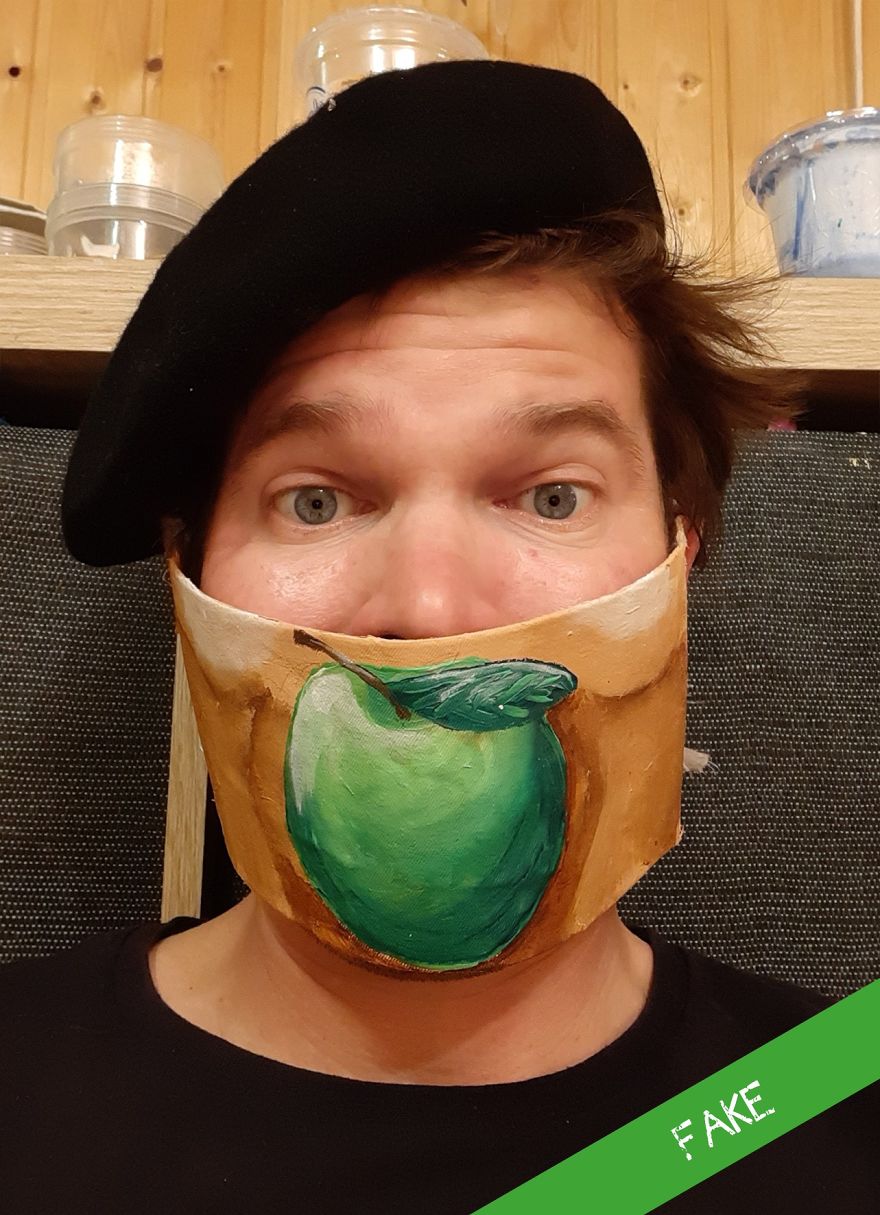 In Order Not To Let Creativity Die, The Artist Makes Fun Masks During Quarantine