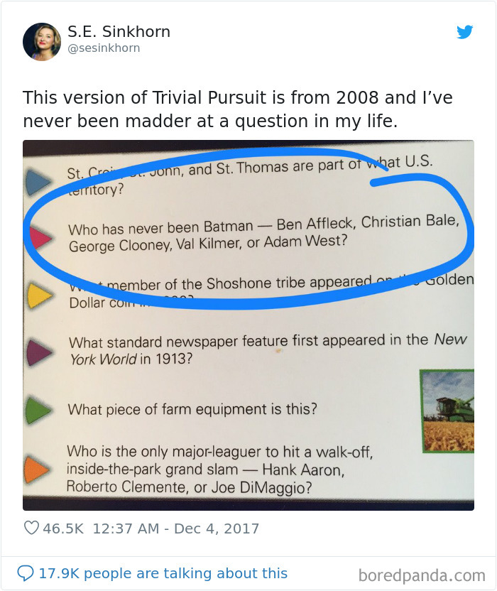 Trivial Pursuit Gone Wrong