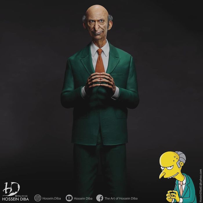 Artist Comes Up With Cursed Imagery As He Tries Realistically Recreating 'The Simpsons' Characters Artist Comes Up With Cursed Imagery As He Tries Realistically Recreating 'The Simpsons' Characters