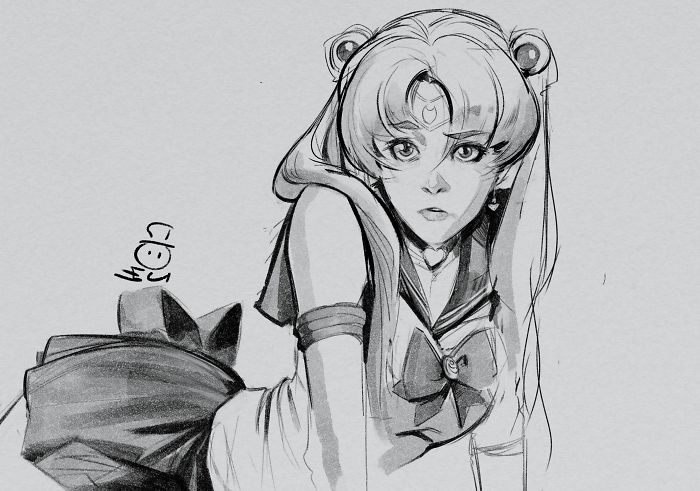 Artists From Around The World Challenged Themselves To Draw The Heroine Sailor Moon In Their Own Style