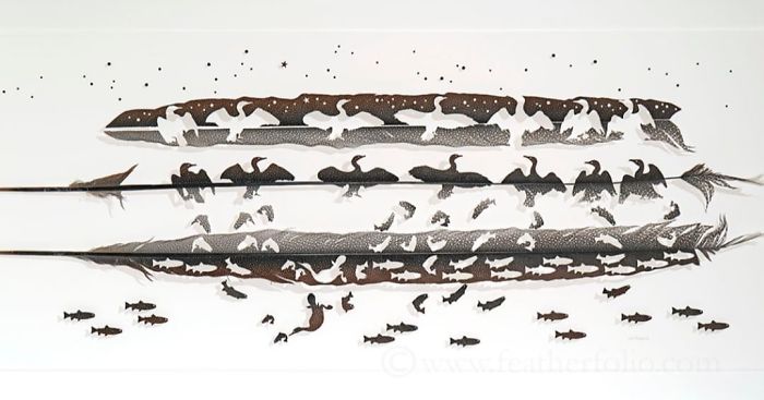 Chris Maynard At Featherfolio Returns With More Feather Carvings