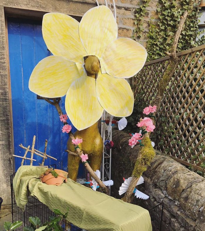 Gloria Has Transformed Into An Easter Garden!