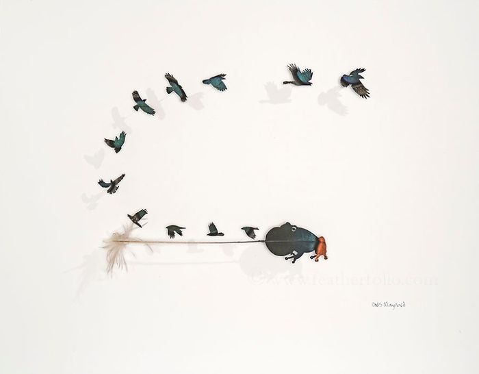 Chris Maynard At Featherfolio Returns With More Feather Carvings