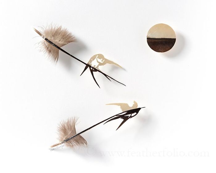 Chris Maynard At Featherfolio Returns With More Feather Carvings