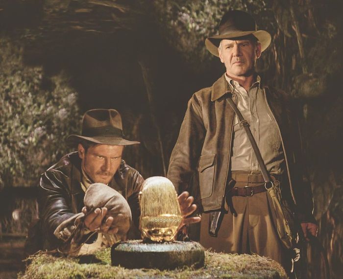 Indiana & A Bit Older Indiana Jones