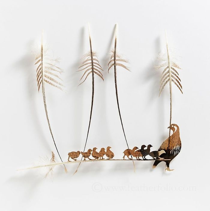 Chris Maynard At Featherfolio Returns With More Feather Carvings