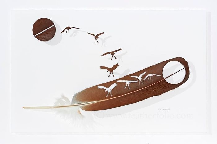Chris Maynard At Featherfolio Returns With More Feather Carvings