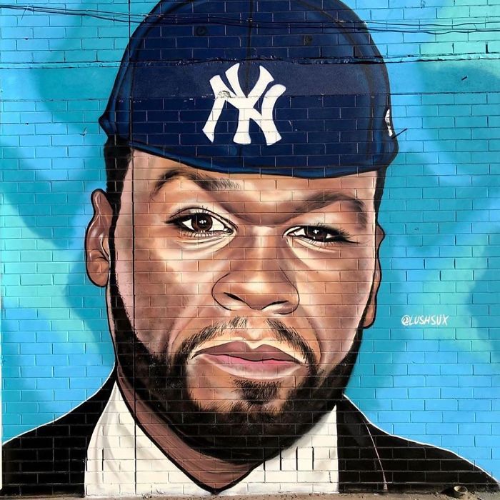 This Street Artist Can't Stop Trolling 50 Cent And The Rapper Is Getting Increasingly 'Irritated' By It