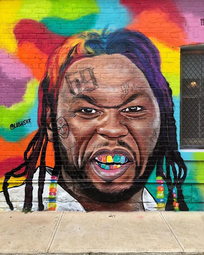 This Street Artist Can't Stop Trolling 50 Cent And The Rapper Is Getting Increasingly 'Irritated' By It
