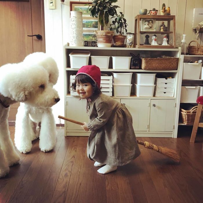 Child-Poodle-Dog-Friendship-Tamanegi-Qoo-Riku