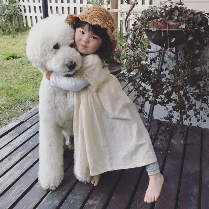 Child-Poodle-Dog-Friendship-Tamanegi-Qoo-Riku