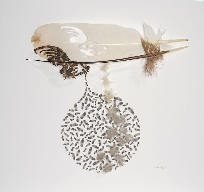 Chris Maynard At Featherfolio Returns With More Feather Carvings