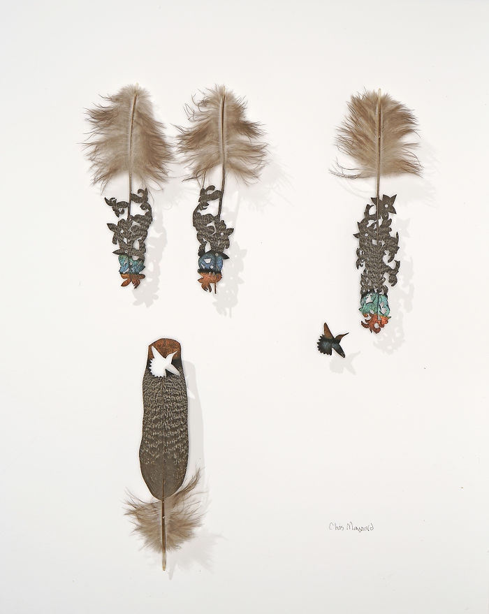 Chris Maynard At Featherfolio Returns With More Feather Carvings