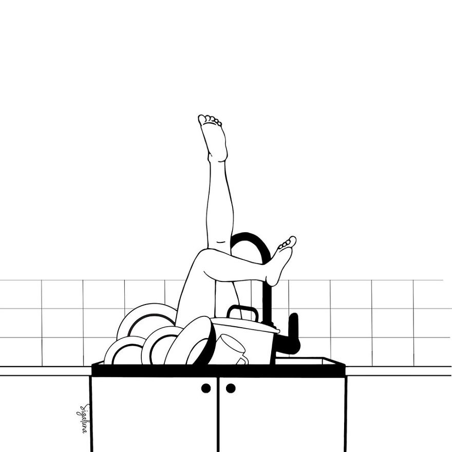 Diving In The Dishes