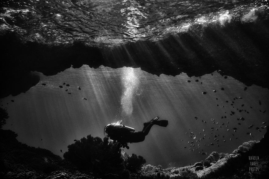 I Went For Holidays To Indonesia, Never Left And Became An Underwater Photographer. My Black And White Uw Photos. I Went For Holidays To Indonesia, Never Left And Became An Underwater Photographer. My Black And White Uw Photos.
