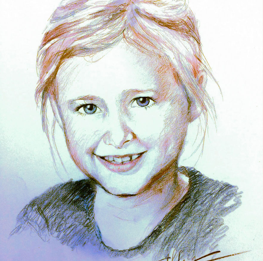 My Drawings And Paintings Of My Daughter