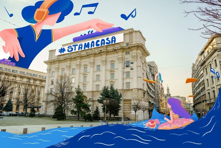 Empty Streets From Our City Become Illustrator’s Artwork